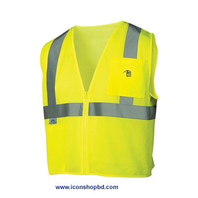Hi Vis Lime Class 2 Zipper Vest