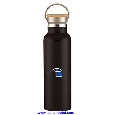 Stainless Steel Liberty Bottle  Wood Lid