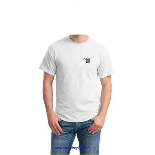 50 Cotton/50 Poly T-Shirt (White)