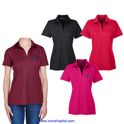 Crown Lux Performance™ Ladies Plaited Polo