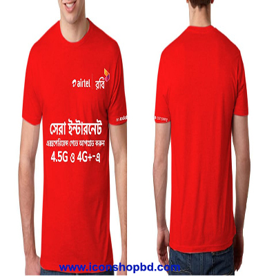 Robi-airtel red T-shirt