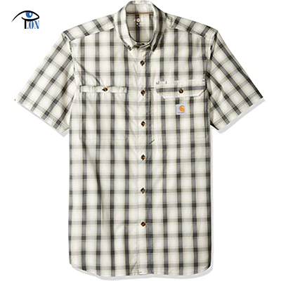 Carhartt Men's Force Plaid Ridgefield Short Sleeve Shirt (Regular and Big & Tall Sizes)
