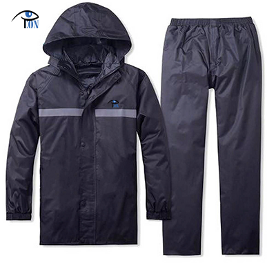 Rain coat 100% Waterproof -black