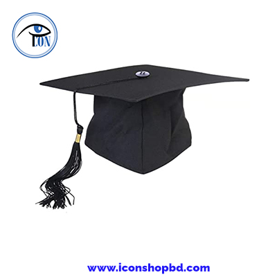 Black Graduation Hat and Black Tassel
